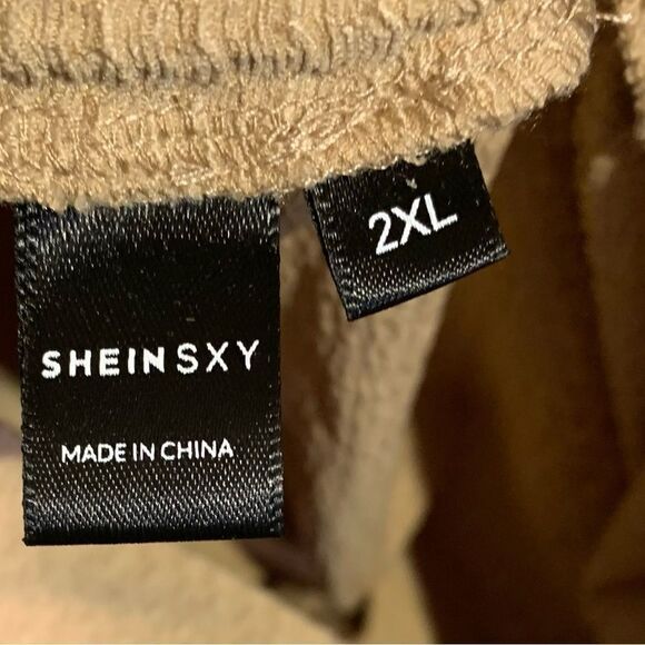 🔴NWT SHEIN Tan 2XL 2pc Skort and Crop Top Set measurements in photos - Picture 7 of 7